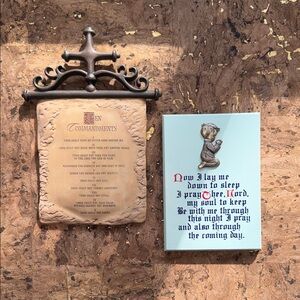 Decorative Wall Plaques with Religious Text